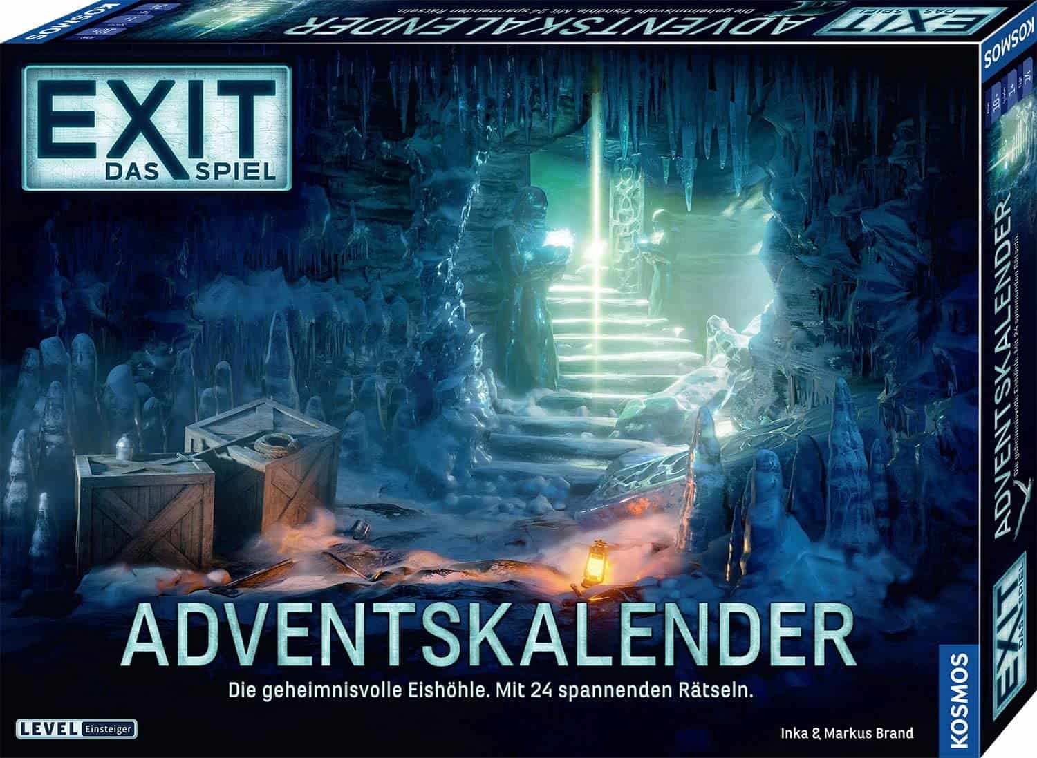 KOSMOS 693206 EXIT - Das Spiel - Adventskalender Die geheimnisvolle Eishöhle, mit 24 spannenden Rätseln ab 10 Jahre, Escape Room Spiel vor Weihnachten